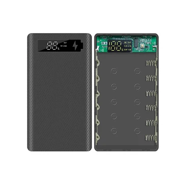 6*18650 Baterije Moči Banke Primeru 5V Dvojno USB 18650 Baterijo Imetnik Polje Z Digitalnim Zaslonom DIY Lupini 6×18650 Baterijo Polje