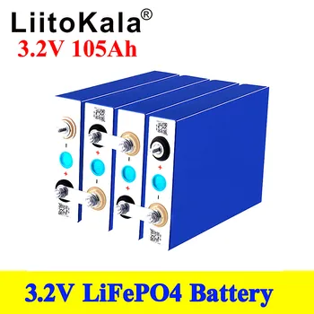 8pcs LiitoKala 3.2 V 105Ah 100Ah LiFePO4 Batteryhigh možganov za diy 12V 24V Sončne Inverter Vozilo na Električni pogon c oach golf voziček