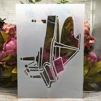 A4 29 cm Klavir DIY Layering Matrice Stensko Slikarstvo Album Kolorit Reliefi Album Dekorativni Predlogo