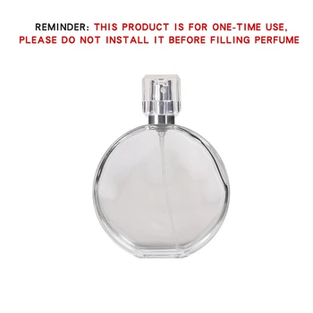 Brezplačno po Meri Logo Oblate Visoke Kakovosti 100 ml prozornega Stekla Spray Steklenico Prazno Parfum Embalaža za Steklenice