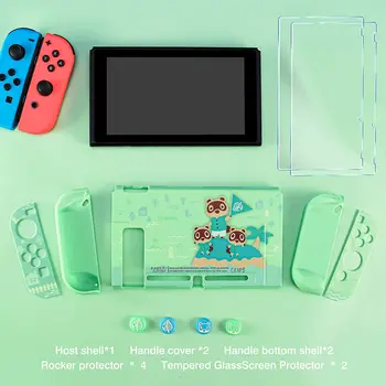 Dockable Zaščitna Primeru Kit Za Nintendo Stikalo Konzole Lupini Živali Pokrov Zaščitni Snop & Screen Protector Nazobčenje Primeru