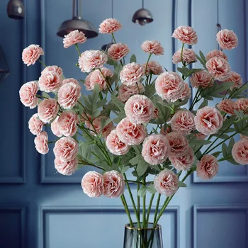 Evropskem slogu, Oljna slika, Nagelj materinski dan darila Umetne svile Cvetja soba dekor flores artificiales