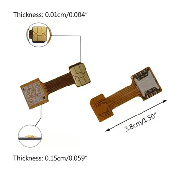Hibridni Dvojna Dvojna Kartica SIM Adapter za android Telefon Extender Nano Mic B03C