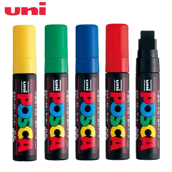 Japonska Uni Barve flomaster-Extra Široko Umetniških Ustvarjalcev Nasvet-15 mm 8 barv so na voljo rotulador Posca PC-17K 1Pcs