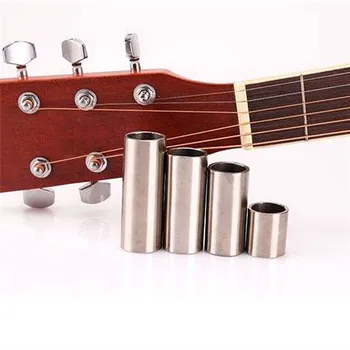 Kitare Slide Vrstice iz Nerjavečega Jekla Metal Prst Diapozitivov za Kitaro Niz Instrumentov Kitare Dodatki