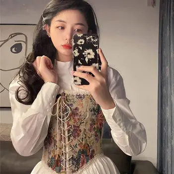Korejski Kawaii Tiskanja Mini Obleka Ženske Letnik Elegantno Povoj Ruffles Poletje Obleko Ženski Precej Priložnostne Stranka Počitnice Obleko 2021