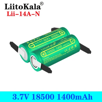 LiitoKala Lii-14A 18500 1400mAh 3,7 V dc baterija za ponovno polnjenje Recarregavel litij-ionska baterija za svetilko+DIY Niklja
