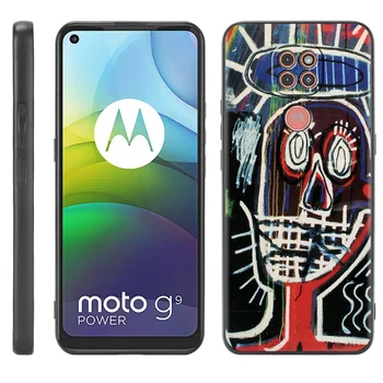 Mehka Primeru Za Motorola Eno Fusion Plus G9 Igrajo G8 Moč Lite E6s G Pisalo G30 Hiper G60 G50 G40 Telefon Kritje Jean Michel Basquiat