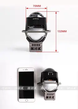 NHK Bi-LED Projektor 2.5 inch LHD Nizko Žarka 50 W High Beam 55W 6000K Luč Žaromet, Avto Dodatki