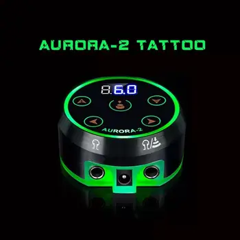 Nove Poklicne Mini AURORA II LCD Tatoo Napajanje z napajalnik za Tuljavo in Rotacijski Tatoo Stroji