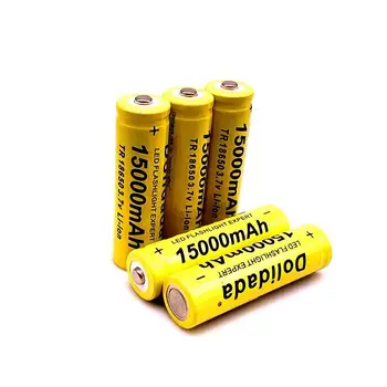 NOVO 18650 polnilna litij-ionska baterija 3,7 V 15000 MAH, primeren za LED svetilka elektronske igrače, itd.