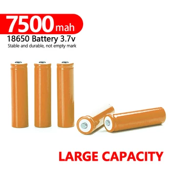 Novo 3,7 V 7500mAh 18650 Polnilna Litij Baterija Svetilka LI-Ion Baterije