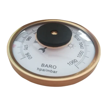 Novo 90 mm, Vgrajena Barometer 1060hPa/mbar Zlato Barvo Krog Izbiranja Zraka Vremenska Postaja
