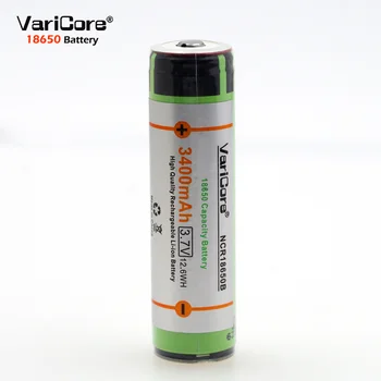 Novo VariCore zaščitenih za 18650 3400mAh baterije NCR18650B z izvirno novo PCB 3,7 V, Primerna za svetilke