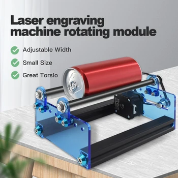 Odlična Kakovost 3D-Tiskalnik Laserski Gravirni stroj, Y-os Rotacijske Roller Graviranje Modul Za Graviranje Valjast Predmet, Pločevinke