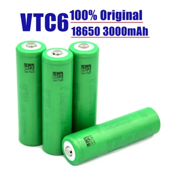 .Original.recargable.VTC6.18650.batería. de litio,3,7 Proti, 3000mAh,par.US18650.VTC6.30A, juguetes, linterna, herramientas.