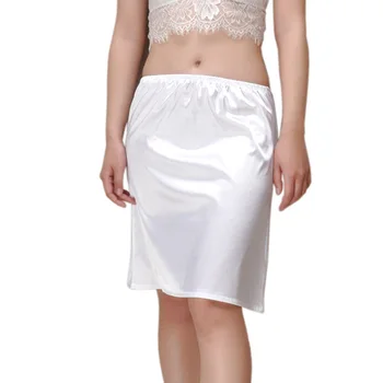 Pol slip majica extender petticoat slip čipke bele slip ženska underdress plus velikost dame zdrsne pod obleko, krilo 038-656