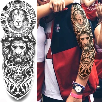 Princesa Bojevnik Začasne Tetovaže Za Moške, Ženske Body Art Polno Roko Rokav Vitez Tattoo Nepremočljiva Ponaredek Tattoo Nalepke DIY Ličila