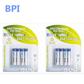 Resnične, verodostojno card, ki je nameščena BPI posebne krat BPI AAA NiMH polnilne baterije 1100mAh