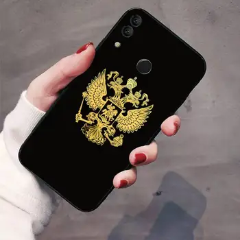 Rusija Zastavo državni grb Primeru Telefon Za Huawei Honor 7C 7A 8X 8A 9 10 10i Lite 20 NOVA 3i 3e funda trup coque lupini