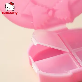 Sanrio Risani Lik Hello Kitty Moja Melodija Srčkan Prenosni Majhne Tabletke Polje Potovanja Prenosni Pill Box za Shranjevanje Igrač za Deklice