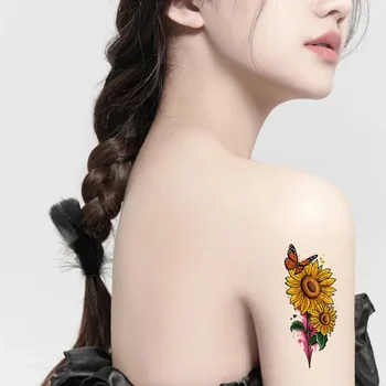 Seksi osebnost tattoo nalepke Koreja sveže cvetje trajne nepremočljiva nalepke 3d tattoo nalepke ponaredek tatoo za ženske