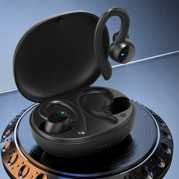 Šport Bluetooth Brezžične Slušalke z Mikrofonom IPX7 Nepremočljiva Uho Kljuke Bluetooth Slušalke HiFi Stereo Glasbe Čepkov za Telefon